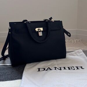 Danier Leather Bag in Black W/ Gold Hardware
